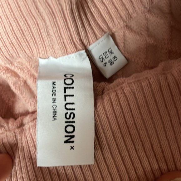 Collusion ASOS Pink Waffle Sweats - Picture 2 of 5